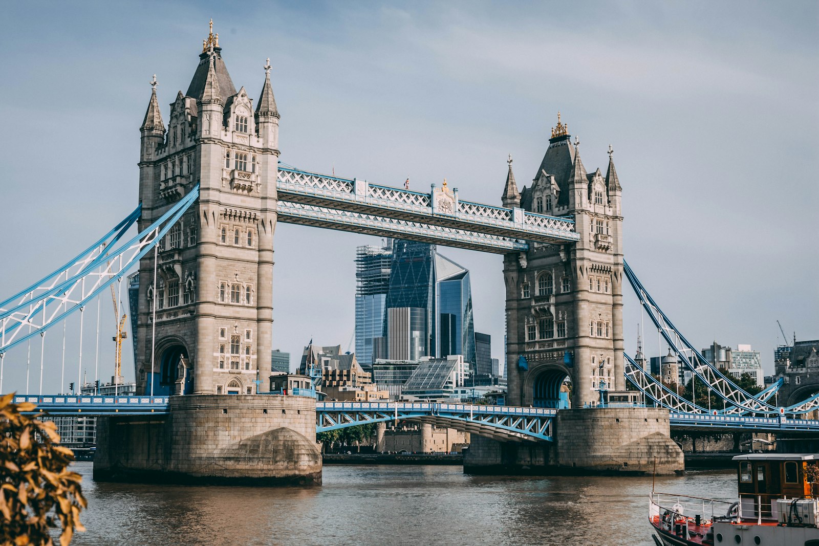Tower Bridge over the Thames in London
